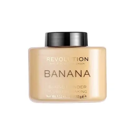 Makeup Revolution Baking Banana Loose Luxury Powder - 32gm, SKU:5057566072137